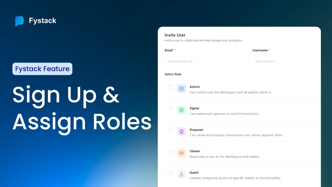 Digital Asset Custody Platform Onboarding on Fystack: Creating a Workspace & Role-Based Access