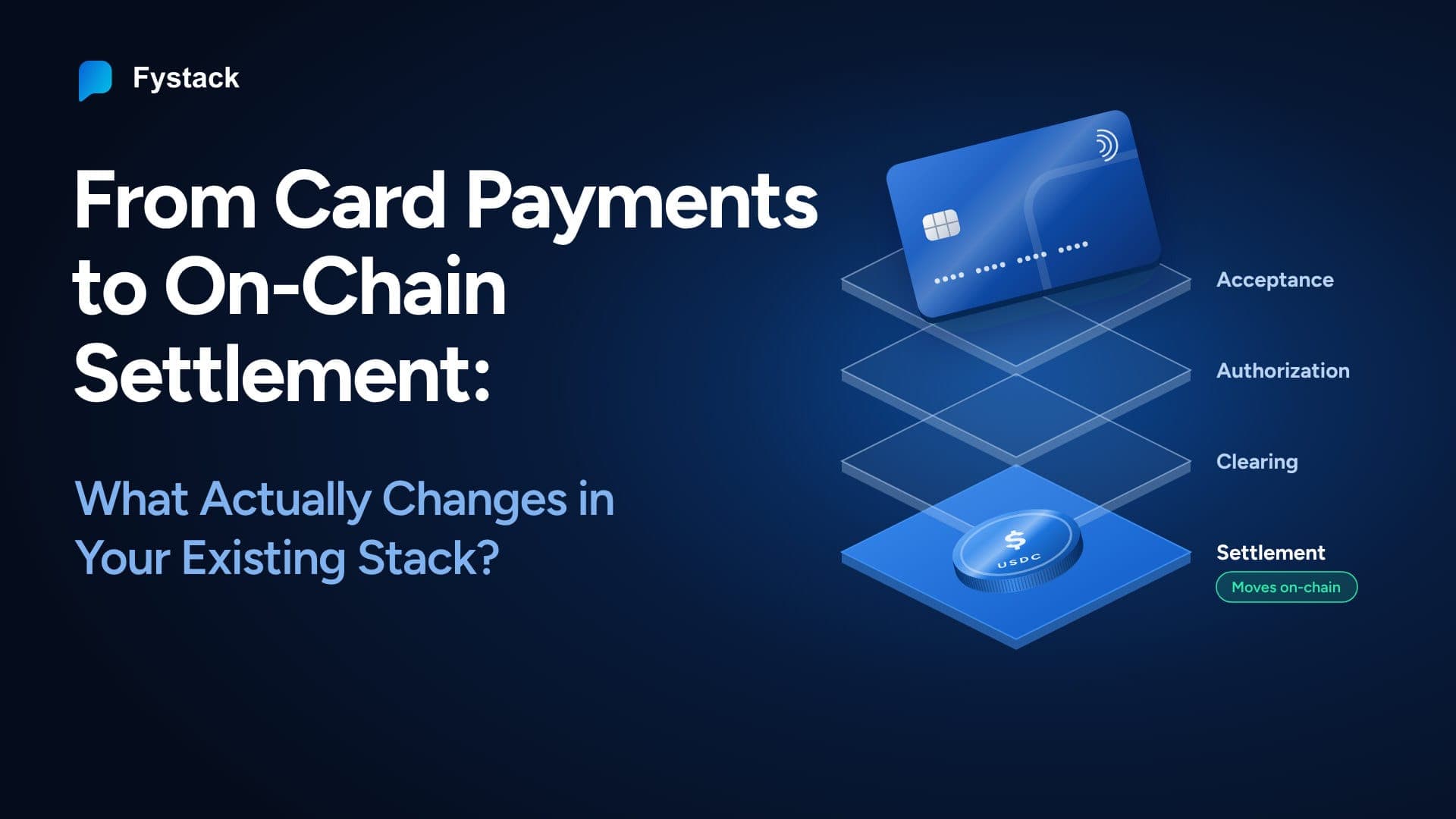From Card Payments to On-Chain Settlement: What Actually Changes in Your Existing Stack?